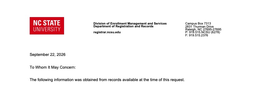 A sample Address Verification letter provided via MyPack Portal.